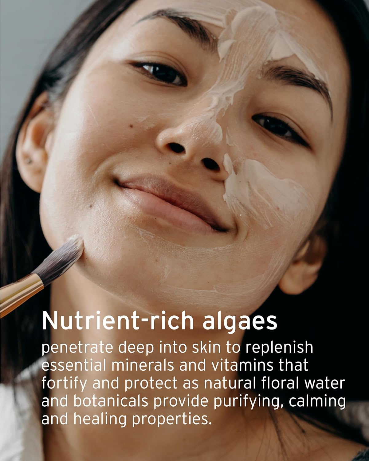 Kerstin Florian Máscara de gel de algas rehidratantes, tratamiento hidratante aclara, cura y nutre con extractos de plantas, mascarilla facial para