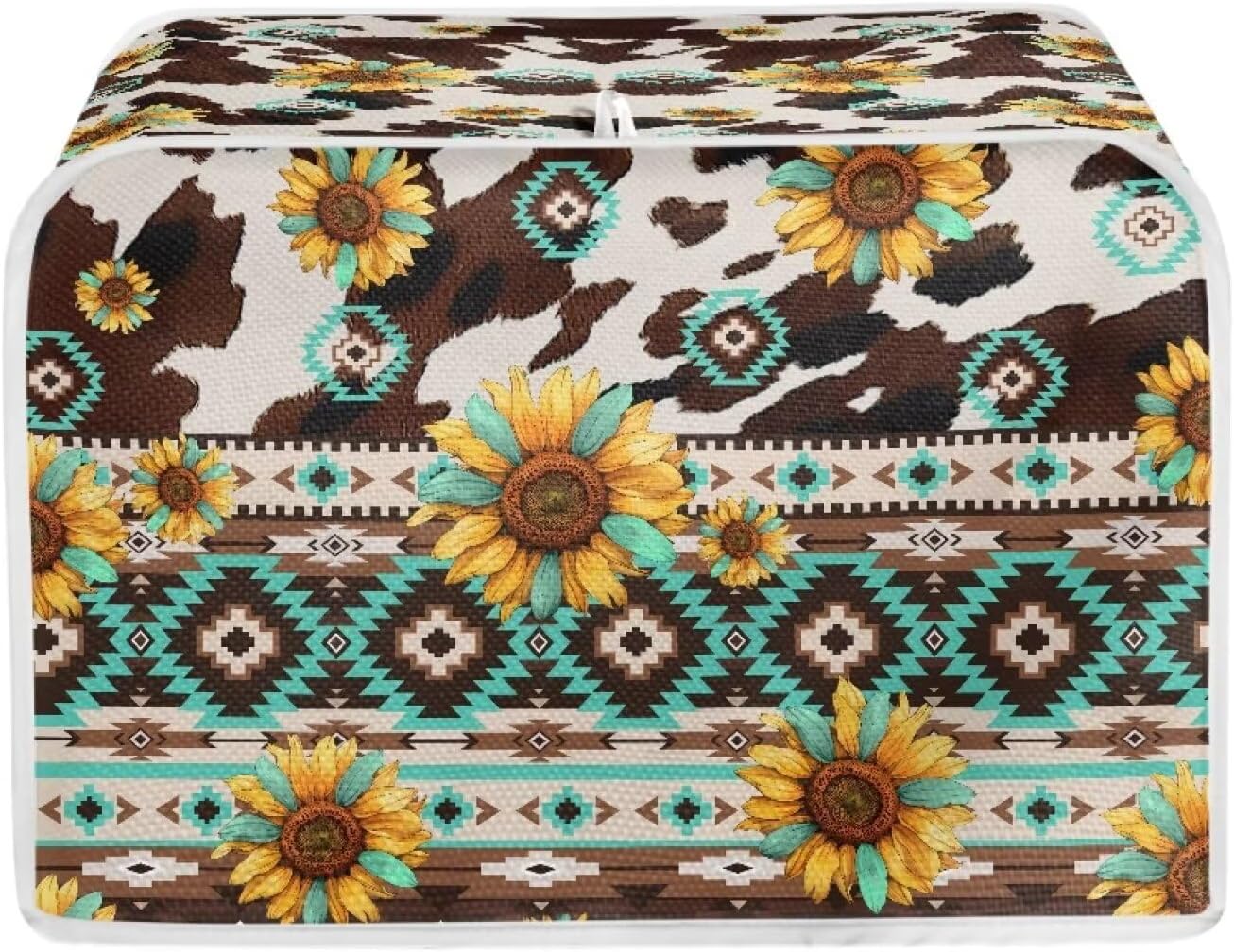 AFPANQZ 2 Slice Aztec Triba Toaster Covers Bread Toaster Oven Protector Covers Abstract Mushroom Print Toaster Covers Anti Dust Fingerprint Covers