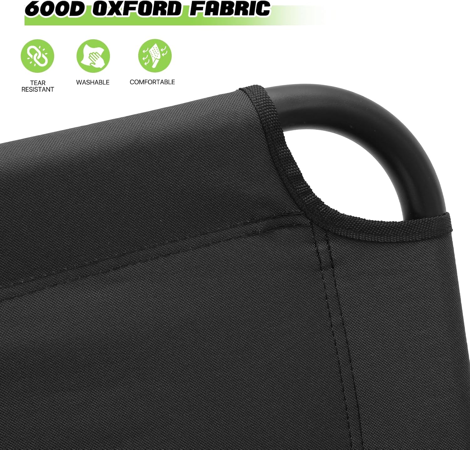 Magshion Silla de campamento de doble asiento de 39 pulgadas, soporta 330 libras para adultos, silla plegable de alta resistencia para 2 personas,