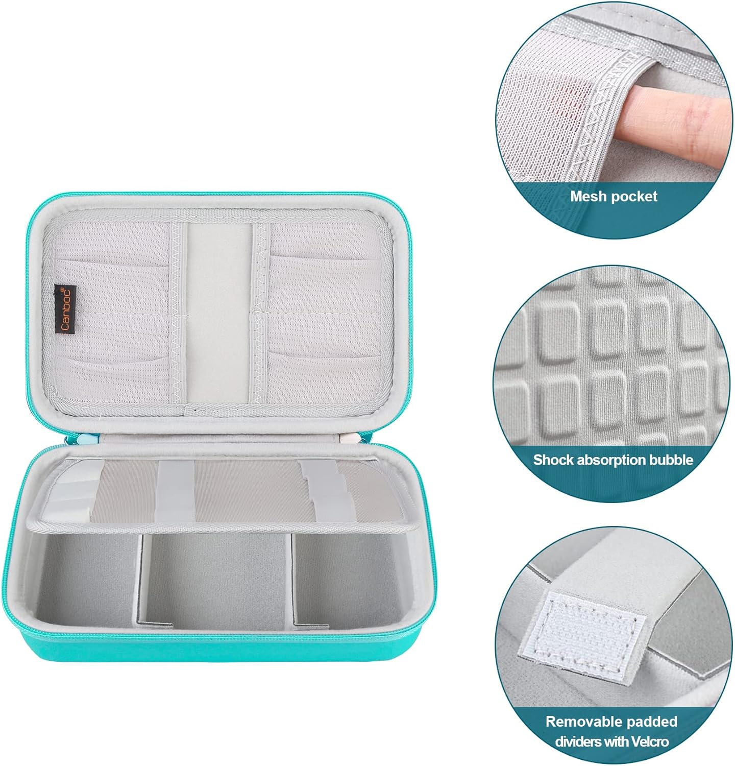 Canboc Estuche de viaje para suministros para diabéticos, bolsa de transporte para medidor de glucosa, bolígrafos de insulina, tiras de prueba de