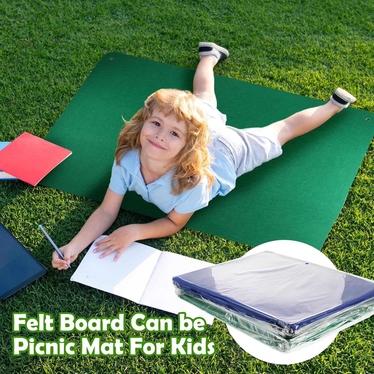 3 piezas de tablero de fieltro de 3.5 pies para preescolar, juguetes de fieltro, actividades de fieltro, kits de juego interactivo de aprendizaje