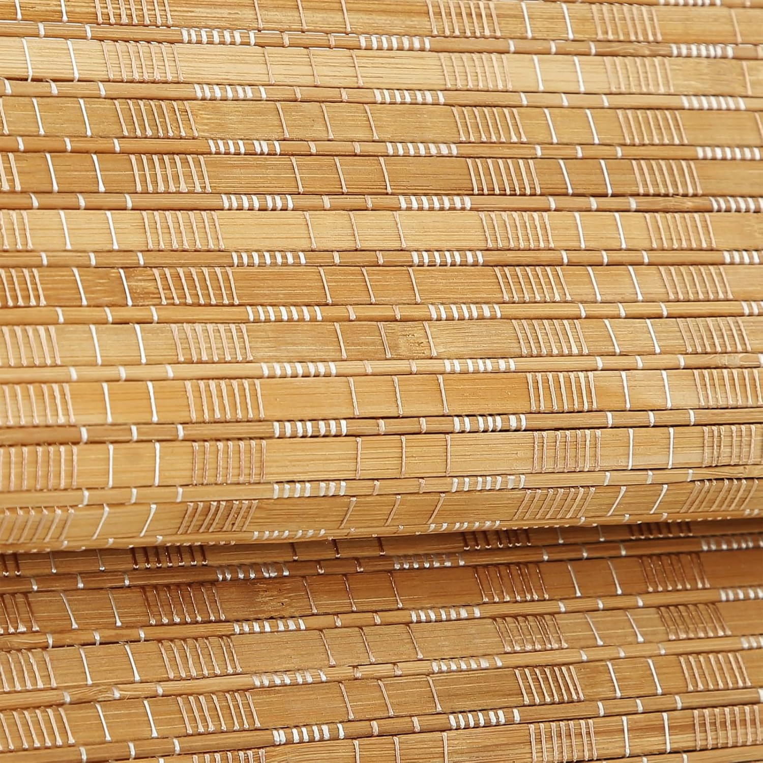 CHEFRU Cortinas romanas de bambú para ventana, roble, interiorexterior filtro de luzpersianas de madera pura