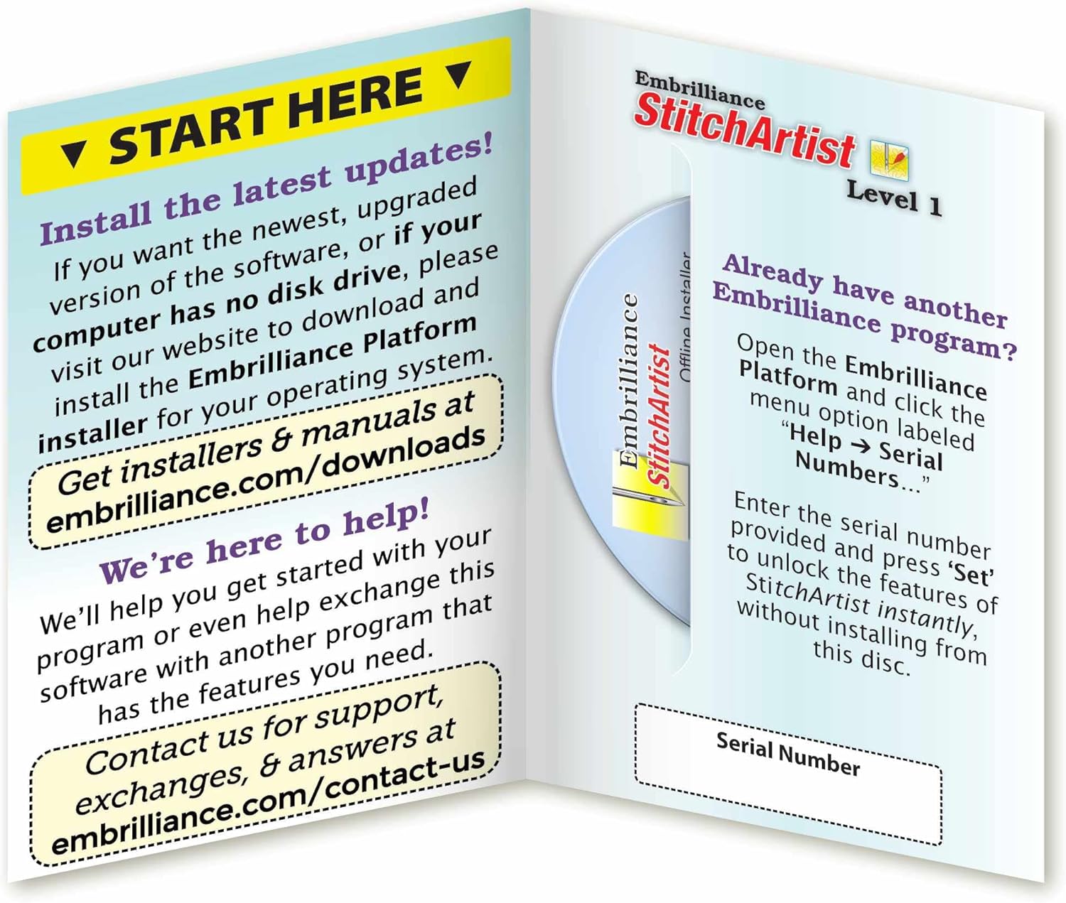 Embrilliance StitchArtist Nivel 1, software de bordado digitalizado para Mac y PC