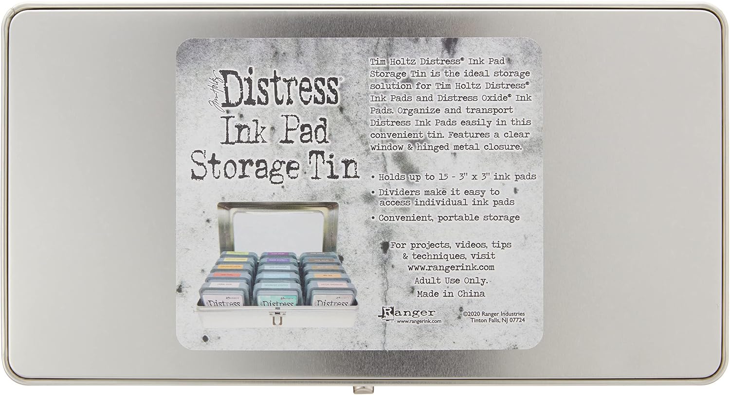 Tim Holtz – Ranger ALMOHADILLA DE TINTA DISTRESS, Gris