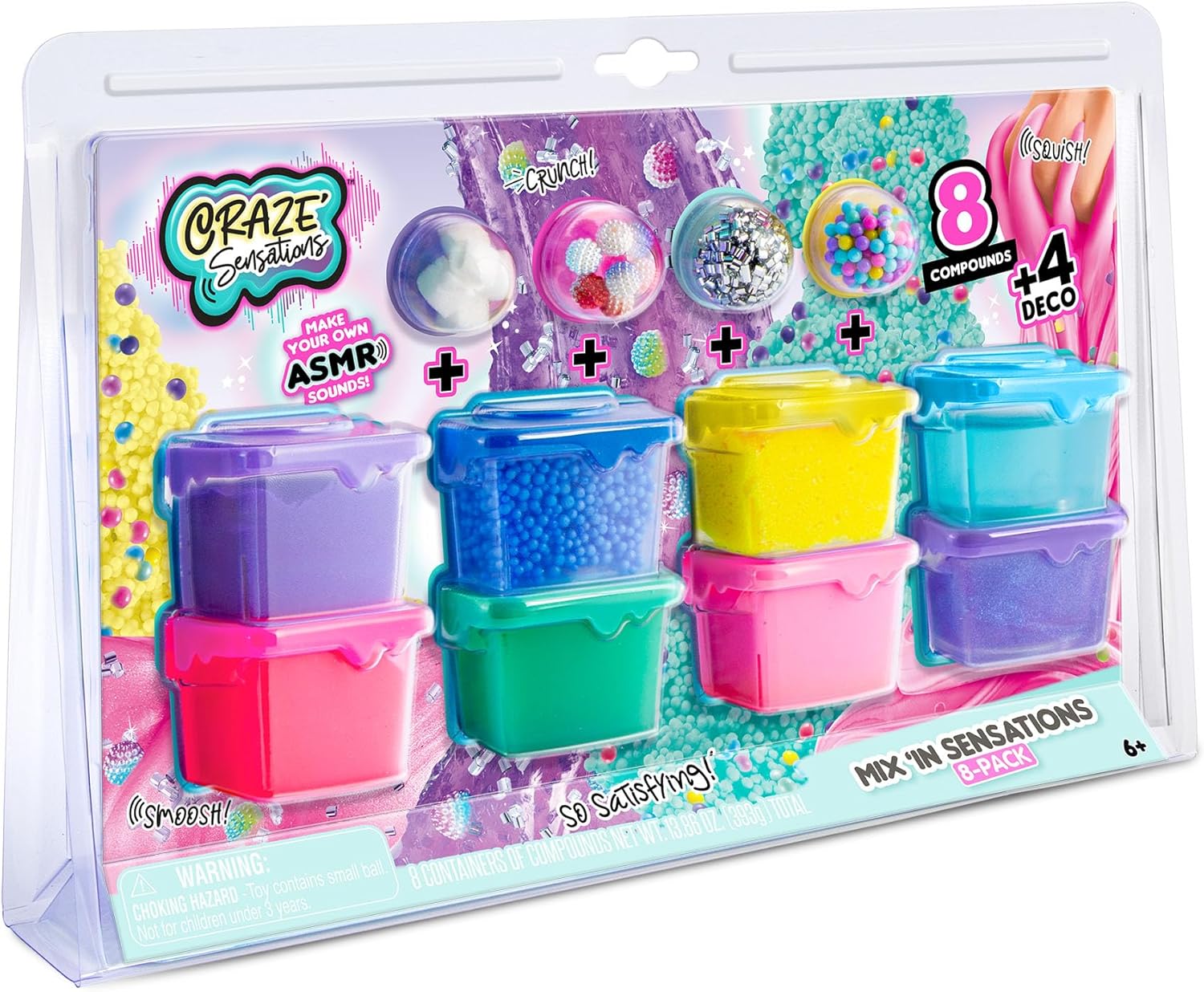 Canal Toys Craze’ Mix ‘in Sensations Multicolor paquete de 8 haz tus propios sonidos ASMR efectos y sensaciones impresionantes incluye 8 sensaciones