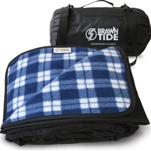 Brawntide – Manta grande impermeable para exteriores, acolchada, forro polar extragrueso, cálida, resistente al viento, a prueba de arena, incluye Brawntide – Manta grande impermeable para exteriores, acolchada, forro polar extragrueso, cálida, resistente al viento, a prueba de arena, incluye