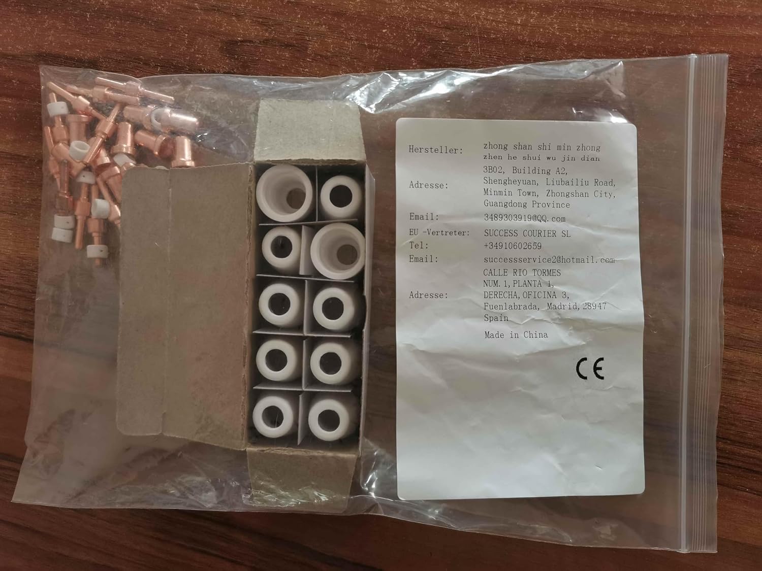 RIVERWELD 40pcs ESAB L-TEC PT-31 JG-40 WSD-LG40 Electrodo de plasma 18205L Consejos Boquilla Extendido 18866L Protector de Sudario Copa 18204 Kit