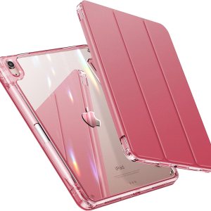 INFILAND Funda para iPad Mini 6 (8.3 pulgadas, 2021), parte trasera ultra transparente y funda de piel sintética. Protección contra caídas de 6 pies INFILAND Funda para iPad Mini 6 (8.3 pulgadas, 2021), parte trasera ultra transparente y funda de piel sintética. Protección contra caídas de 6 pies