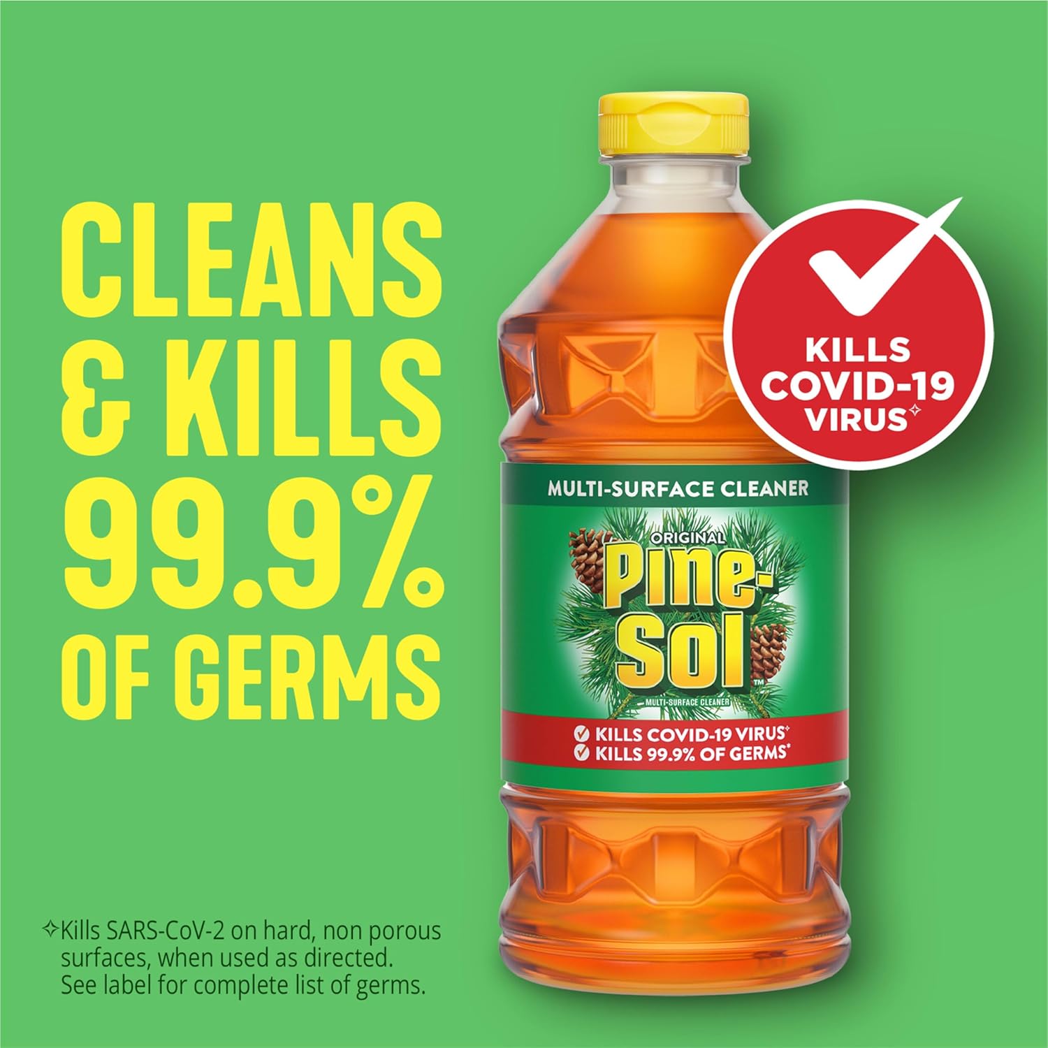 Pine-Sol Limpiador multisuperficie, pino original, 24 onzas (el paquete puede variar) (paquete de 3)
