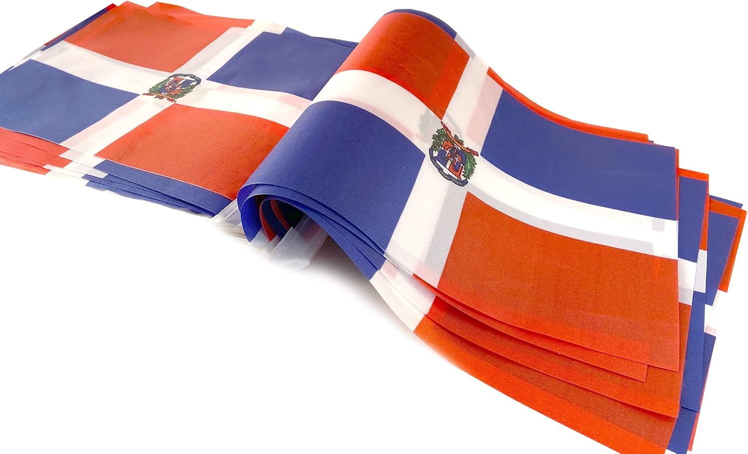Bandera de Dominica Dominicans, 100 pies76 banderines nacionales del mundo del país, suministros de decoración de fiesta para Juegos Olímpicos,