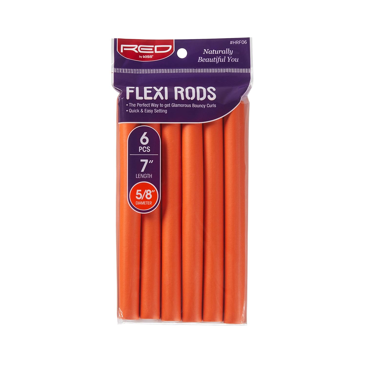 Red by Kiss Flexi Rods – Rizador de pelo sin calor para rizos glamorosos de los años 90, ondas de playa, antideslizantes, estilizador de sueño (7