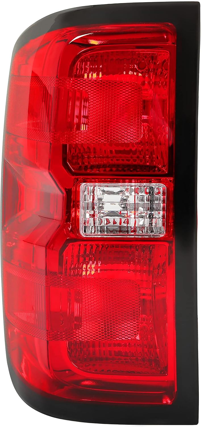 HECASA Luz trasera compatible con Chevy Silverado 2014-2018 1500 2500 3500 HD GMC Sierra 3500 HD modelos duales de repuesto para lámpara trasera