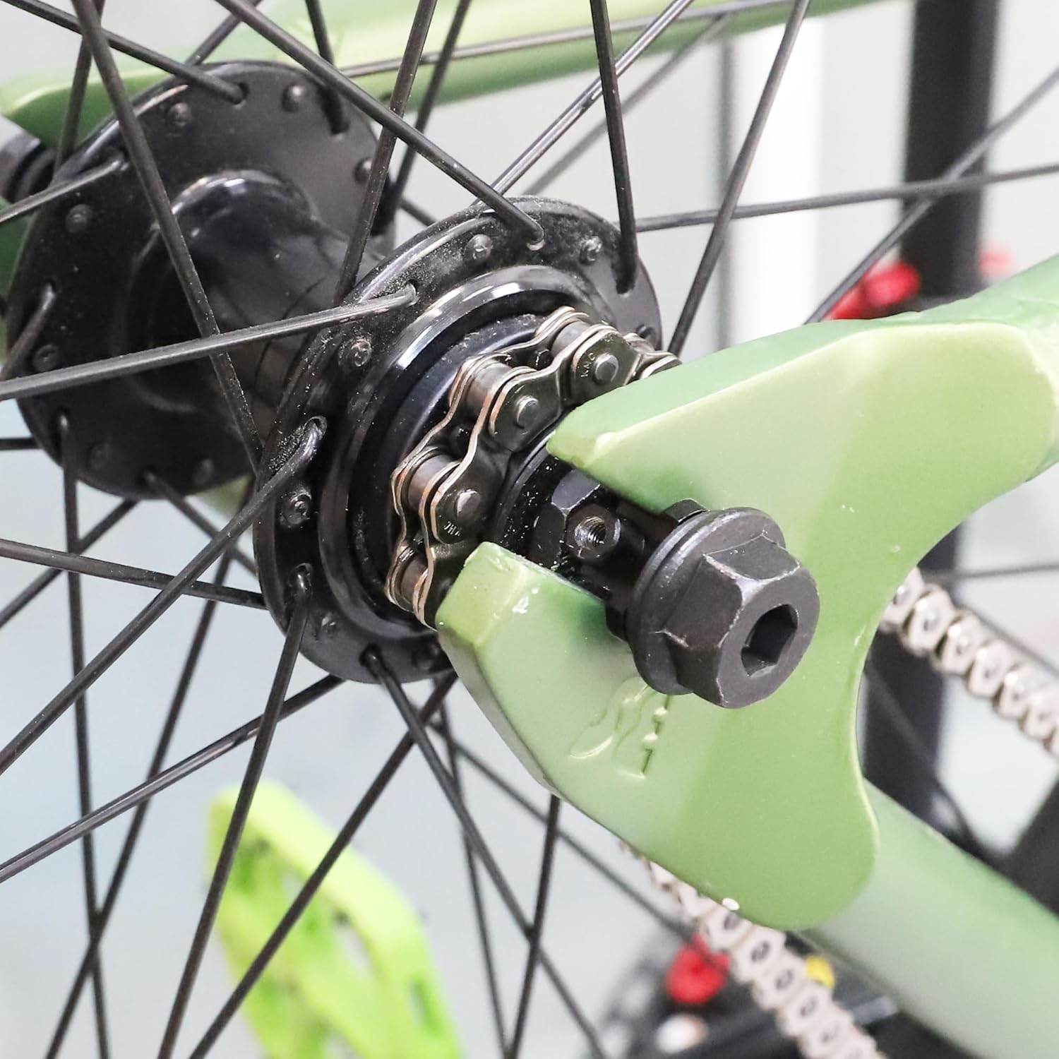 MAKELEN Half Link – Cadena de bicicleta BMX de 12 x 18 pulgadas, cadena BMX profesional, 5000, fuerza de tracción de 1 velocidad, 100 eslabones con