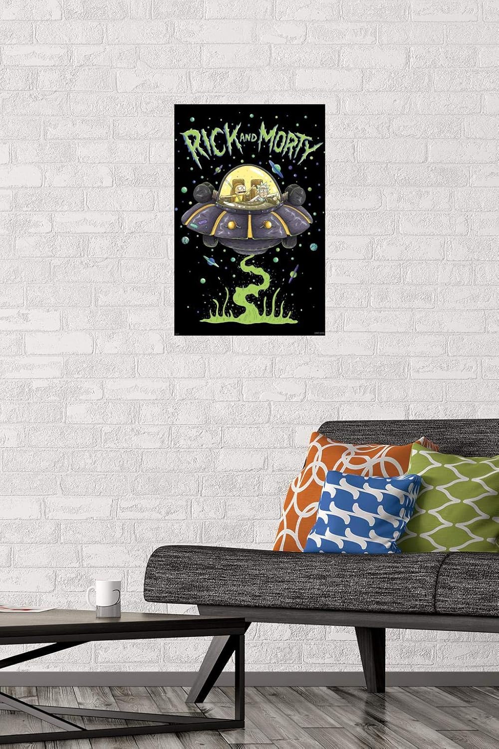 Trends International Rick And Morty – Póster de pared de barco, 14.725 x 22.375 pulgadas, multicolor