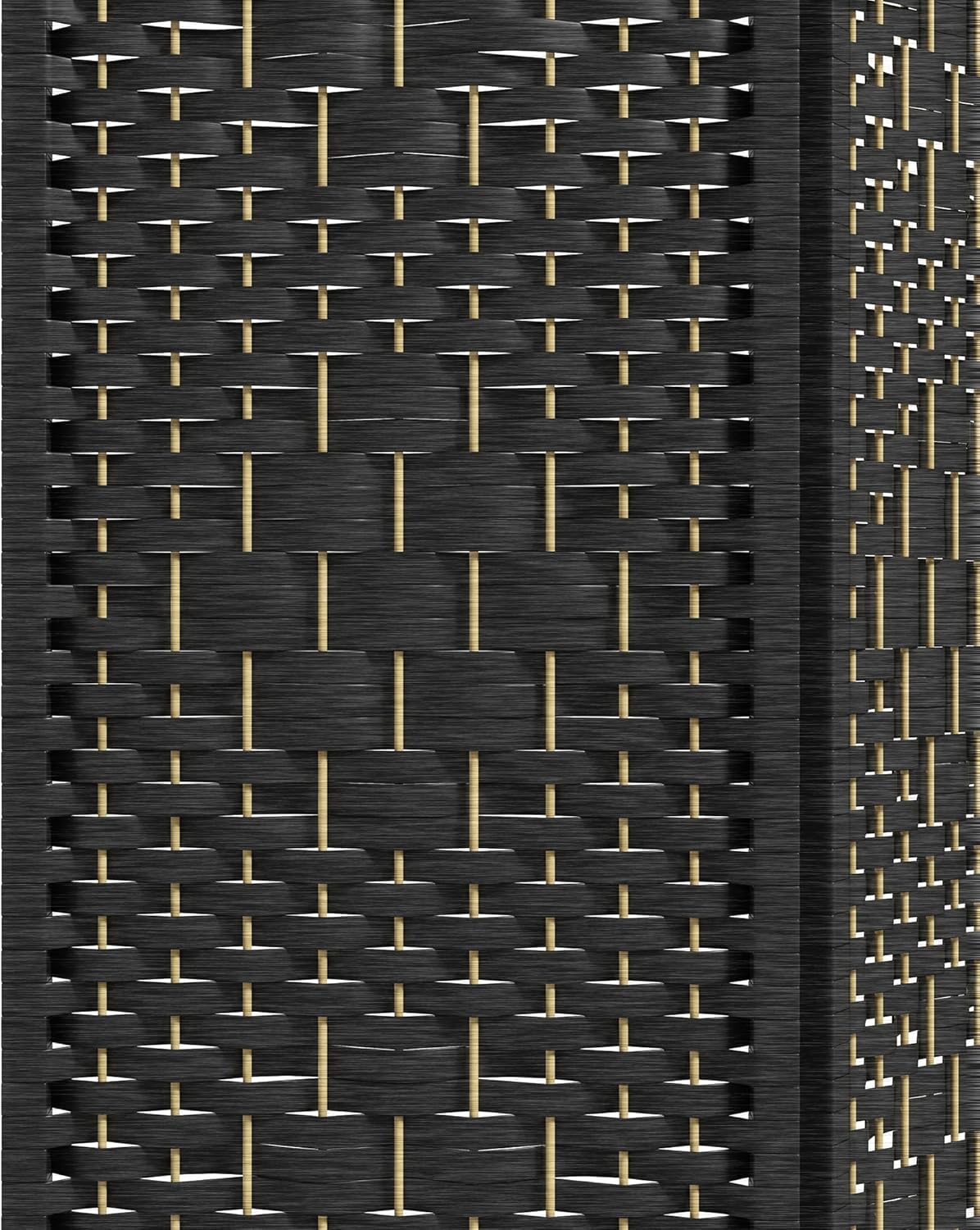 HOMCOM Divisor de habitación de 4 paneles, pantalla de privacidad plegable, separador de habitación de 5.6 pies, divisor de pared de división