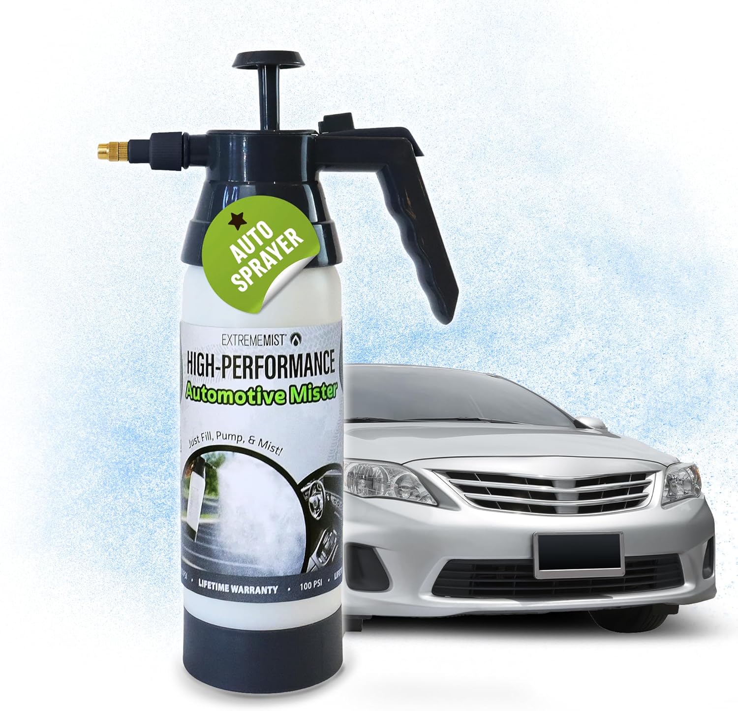 EXTREMEMIST Pulverizador automotriz de alta presión  Pulverizador de bomba de mano para detalles interiores y exteriores  Mister portátil con