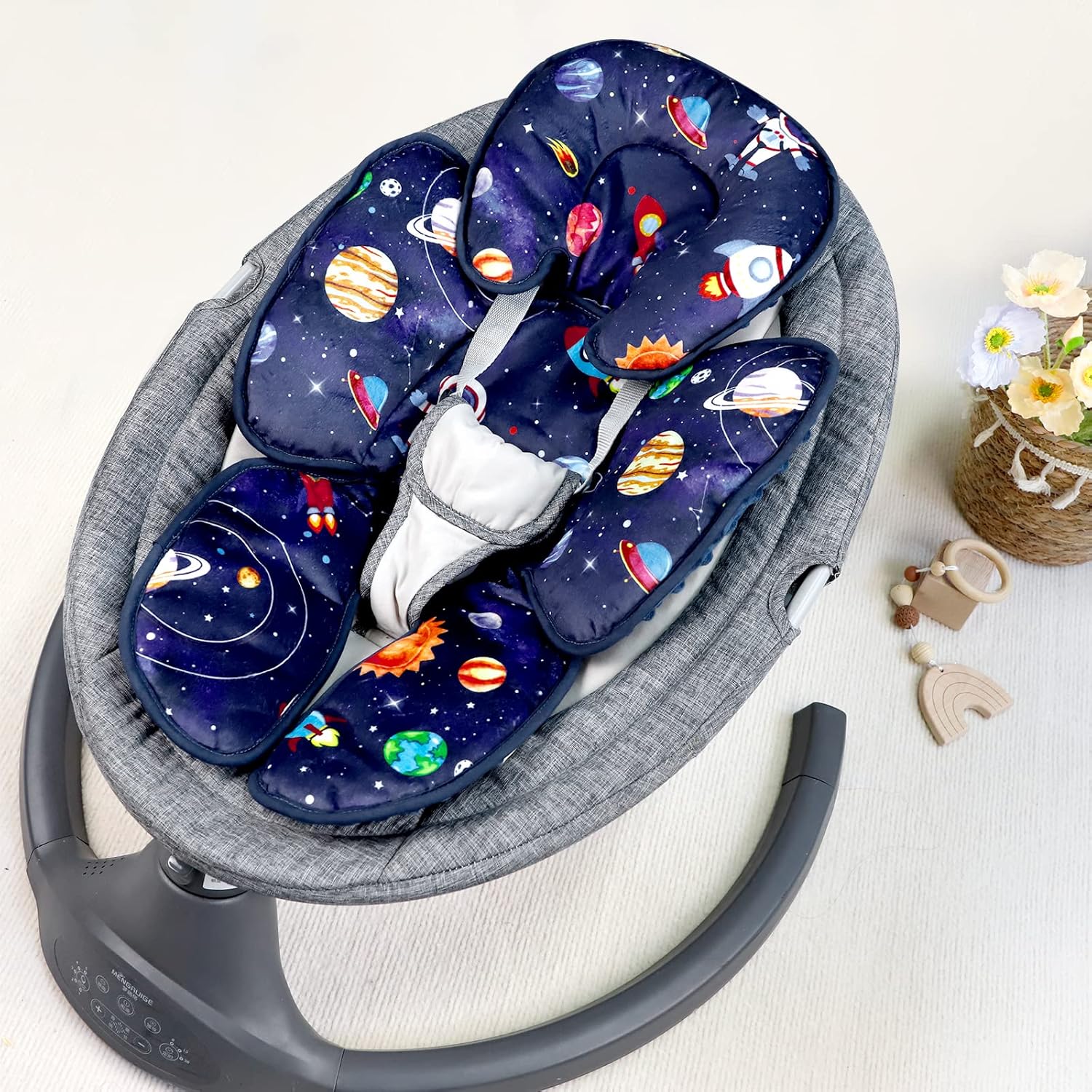 Soporte de cuerpo de cabeza de asiento de coche para bebé, Funda de asiento de coche para niño, Inserto de asiento de coche infantil, Cozy Sun &