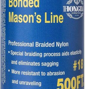 014407105500T HONGDA – Líneas de cuerda de mampostería profesional, 500 pies, línea de masón de nailon trenzado #18, cuerda duradera y versátil para 014407105500T HONGDA – Líneas de cuerda de mampostería profesional, 500 pies, línea de masón de nailon trenzado #18, cuerda duradera y versátil para