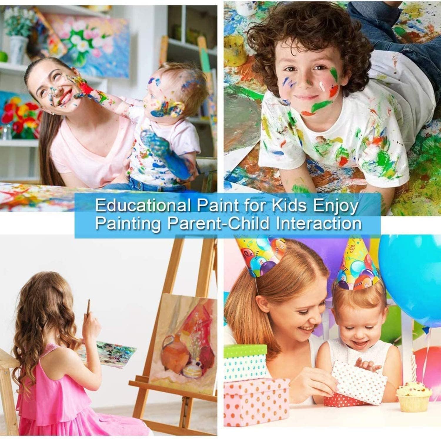 ifymei Pintura por números para niños y adultos principiantes, kits de pintura en lienzo de regalo de bricolaje con marco, dinosaurios coloridos de