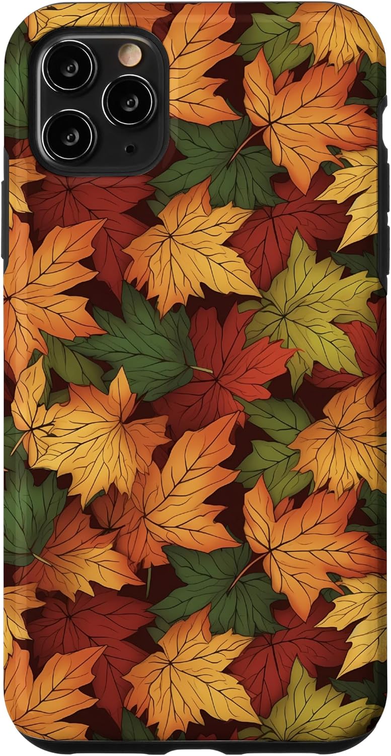 Funda para iPhone 11 Pro Max Follaje Reunión de hojas de otoño Temporada de otoño