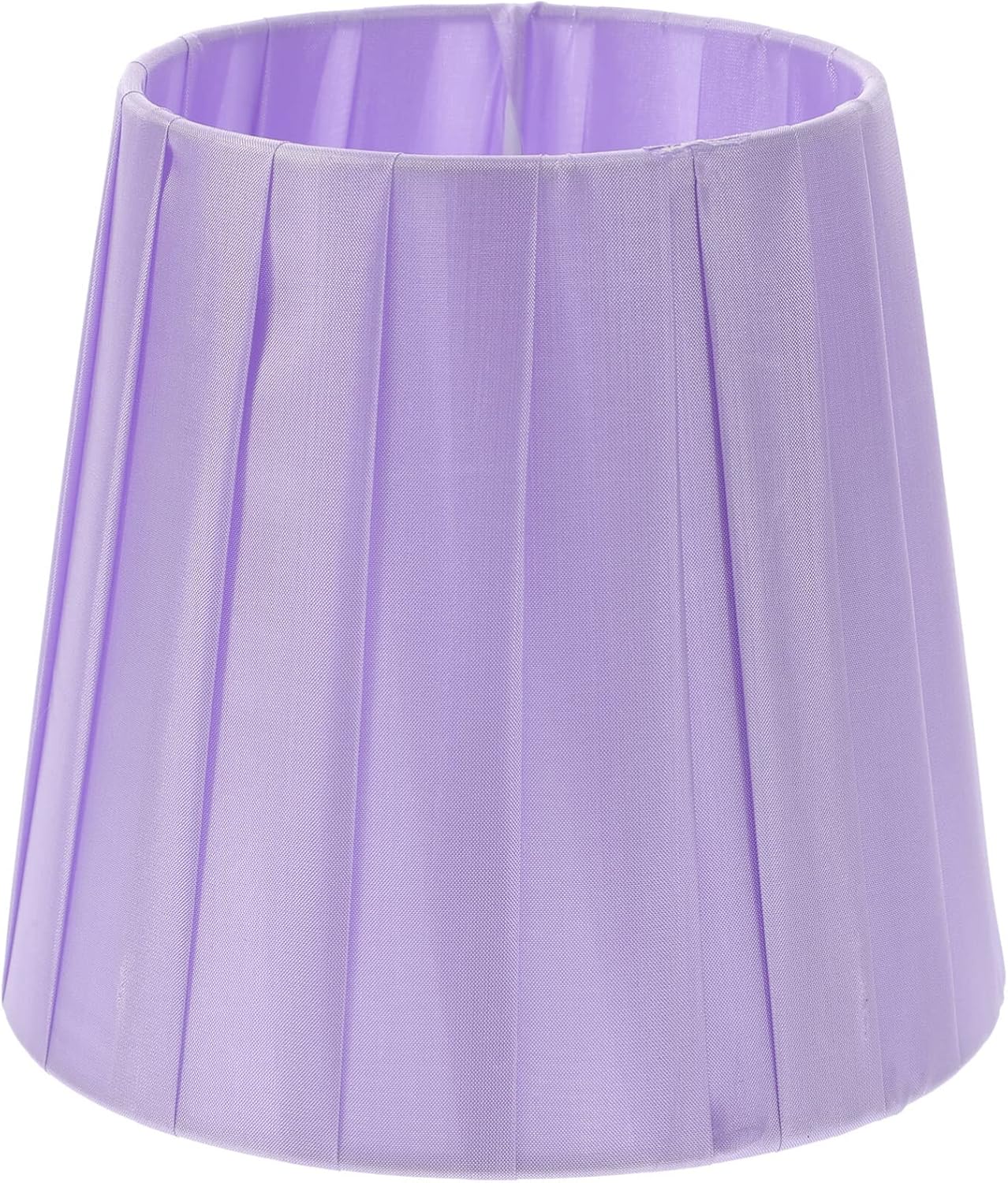 KALLORY Pantalla plisada, cubierta de luz pequeña, pantalla de tela de barril moderna para lámpara de pie de mesa (morado)