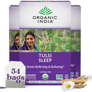 Té indio orgánico Tulsi, té de hierbas – 18 bolsas de infusión – Paquete de 3 Té indio orgánico Tulsi, té de hierbas – 18 bolsas de infusión – Paquete de 3