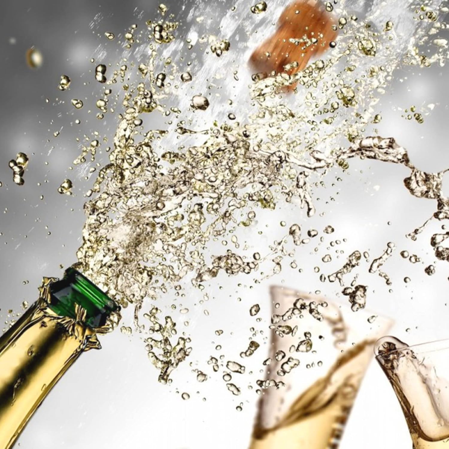 CO-Z Sable de champán con caja, cuchillo de champán abridor de vino con mango de madera y detalles dorados, abridor de botellas de acero inoxidable