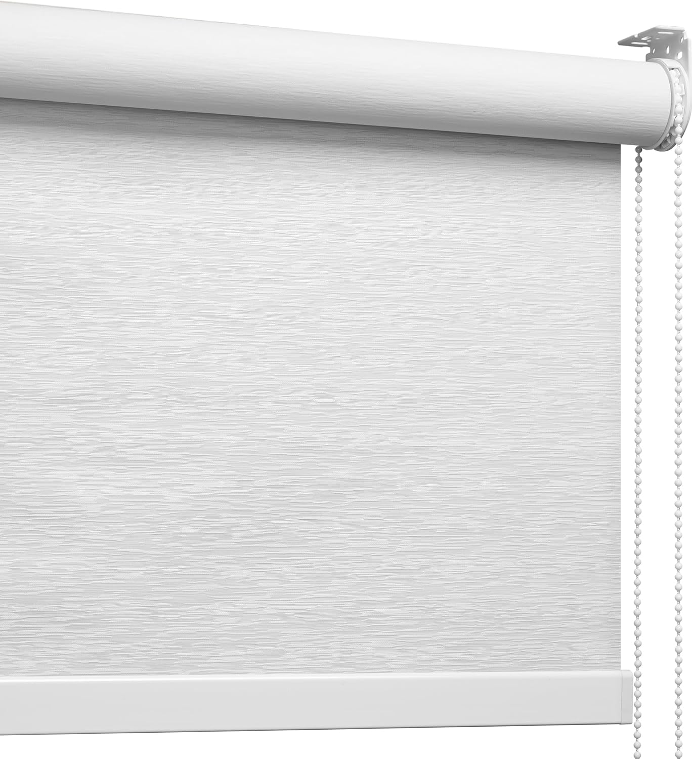 Boolegon Persianas enrollables opacas, persianas enrollables para ventana con tela jacquard a rayas de estilo lujoso, protección UV, persianas