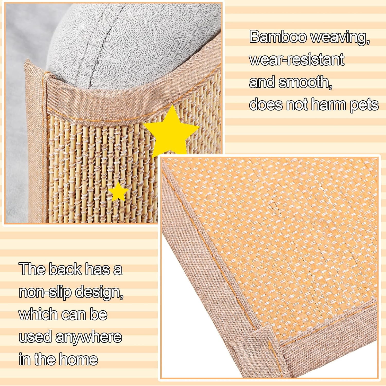 2 protectores de muebles de arañazos para gatos, protector de sofá, protector de sofá para gatos, almohadillas rascadoras para sofá, silla, fácil