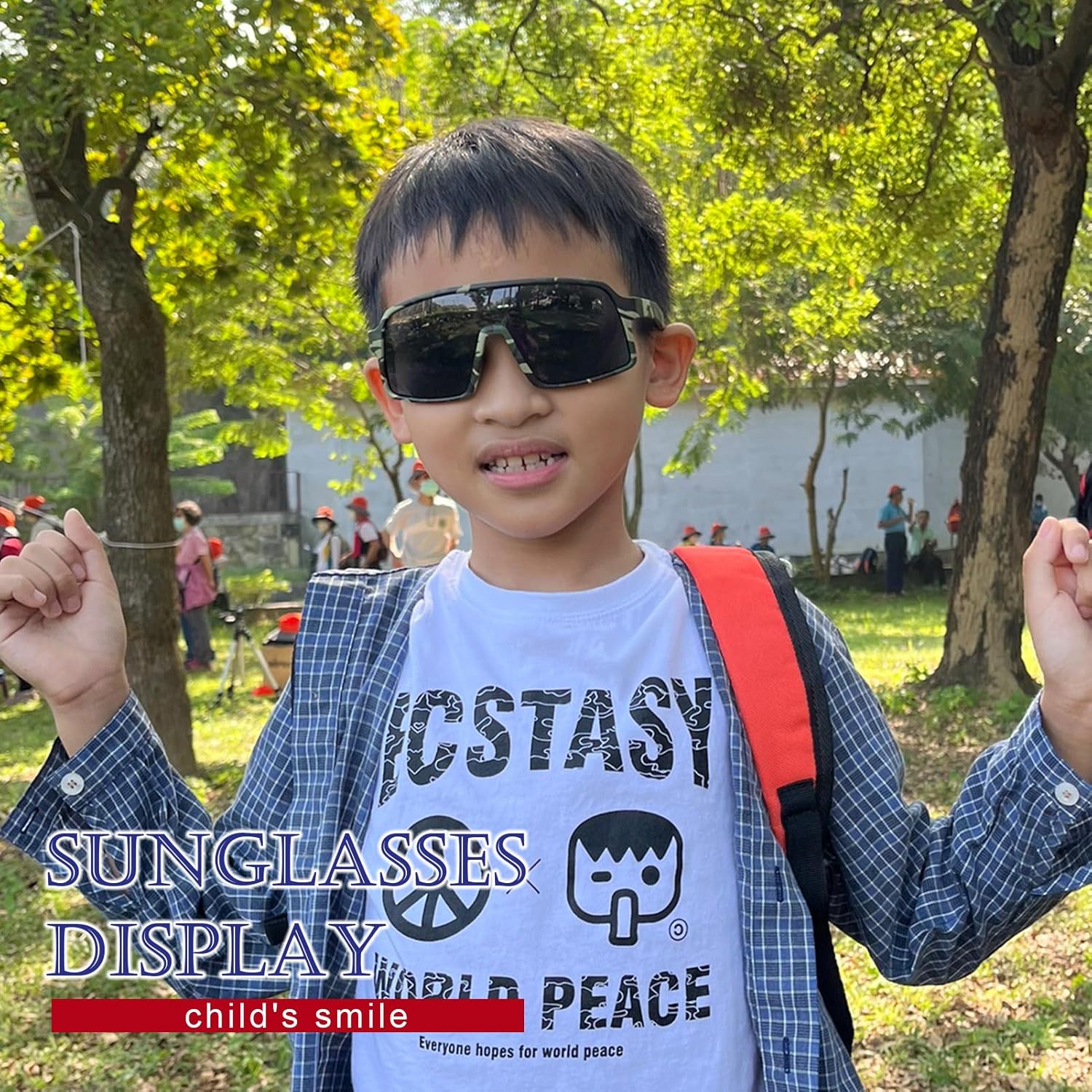 XII WY – Lentes de sol polarizados con protección UV y goma flexible para niños y niñas