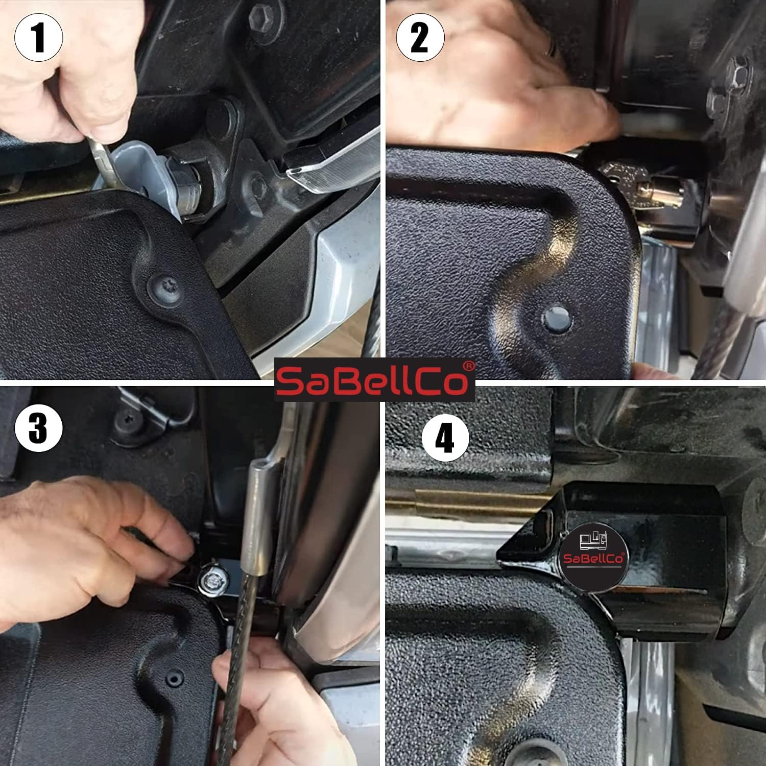 Cerradura antirrobo de 2016 a 2023 (actual) fabricada en Estados Unidos v3.0 – Cerradura antirrobo – Negro – para Toyota Tacoma (versión actualizada)