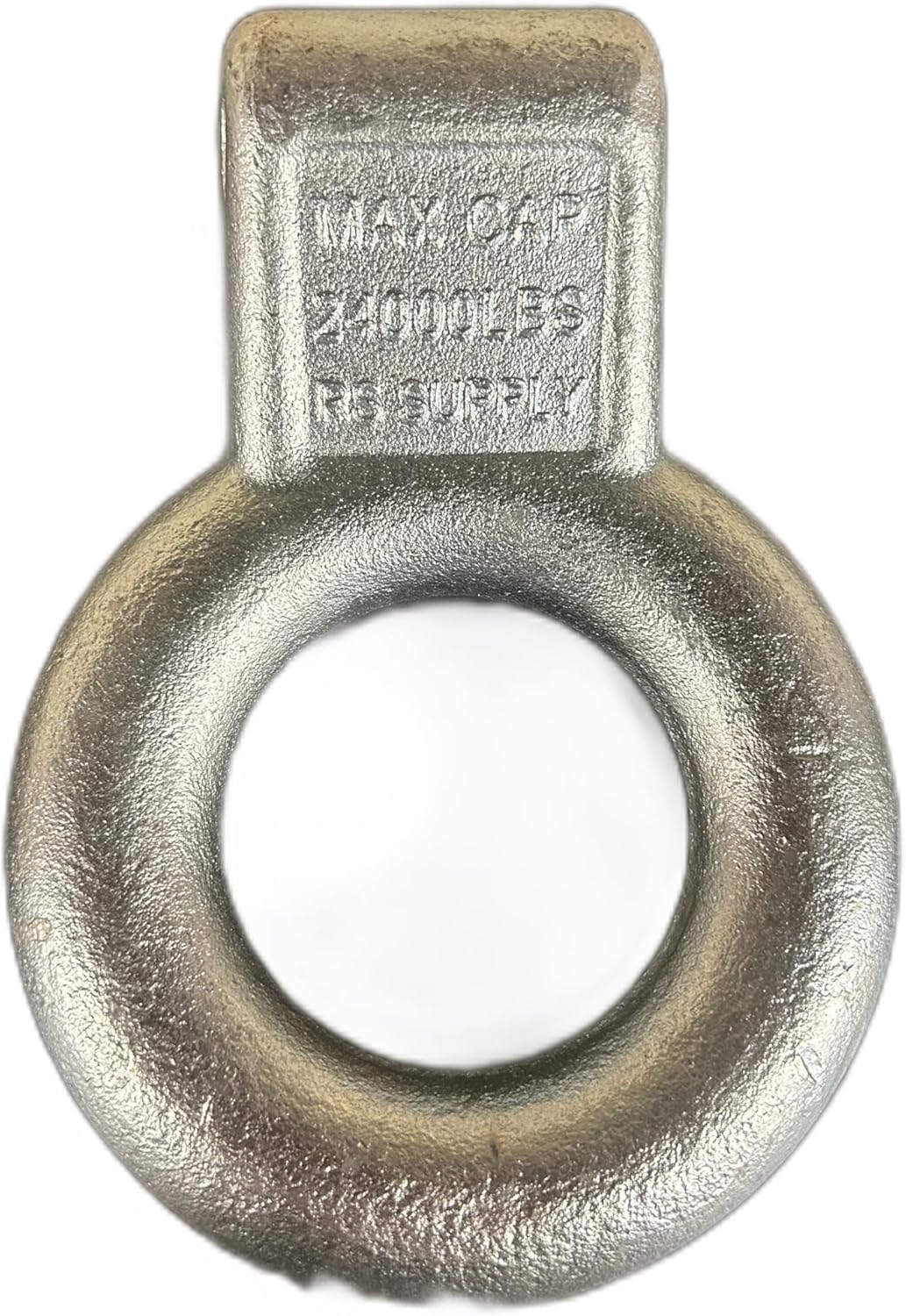 Anillo de lunette de acero chapado en zinc, diámetro interior de 3 pulgadas, 24,000 libras, requiere montaje en canal