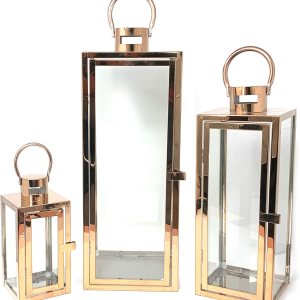 allgala – Juego de 3 faroles extra grandes modernos y lujosos para interiores y exteriores con estructura revestida en cromo y cristal templado Colombia allgala – Juego de 3 faroles extra grandes modernos y lujosos para interiores y exteriores con estructura revestida en cromo y cristal templado Colombia