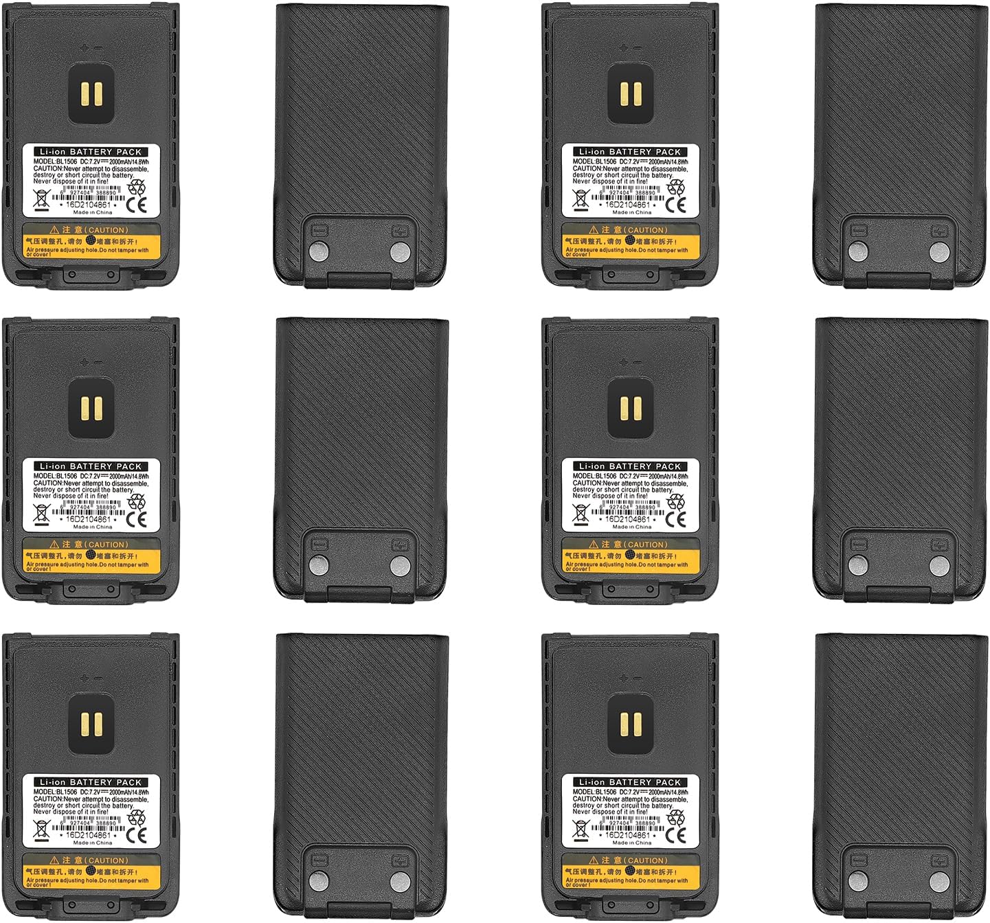 LIENIAO Batería BL1506 BL2018 de 2000 mAh 2023 nueva versión para Hytera BD502i Batería BD500 BD505 BD506 BD50X PH-608 BD555 BD552i BD612i BD500 2