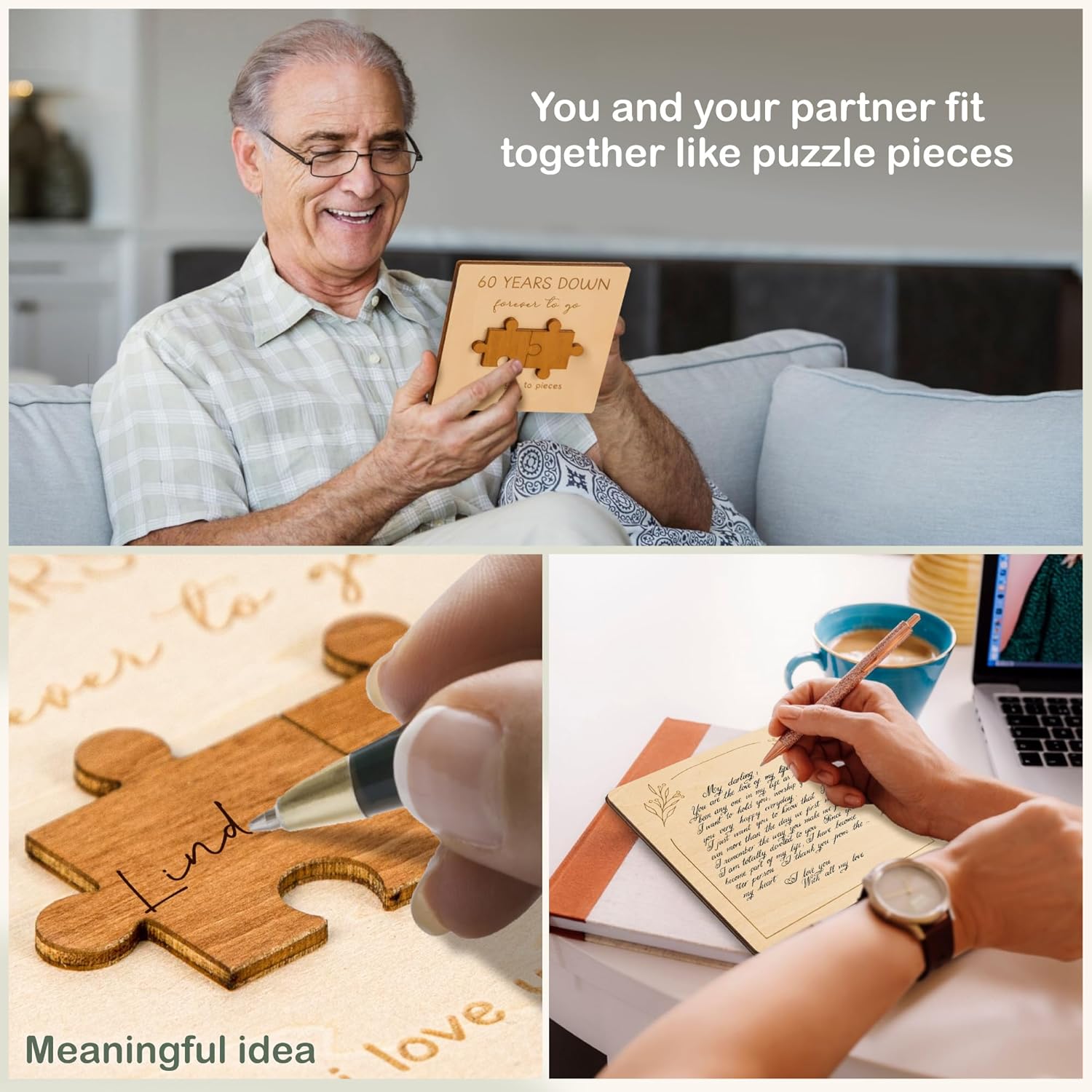 Tarjeta de regalo de 60 aniversario para padres  Divertida tarjeta de 60 aniversario de boda para parejas, ideas de regalo de matrimonio de 60 años
