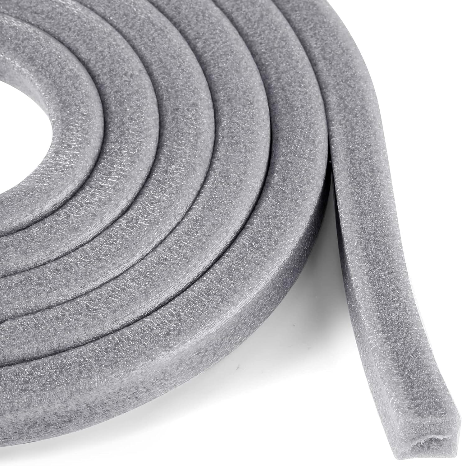 Varilla de respaldo de 65 pies para huecos y juntas, protector de calafateo de espuma, forma cuadrada, tira de respaldo flexible para calafateo de