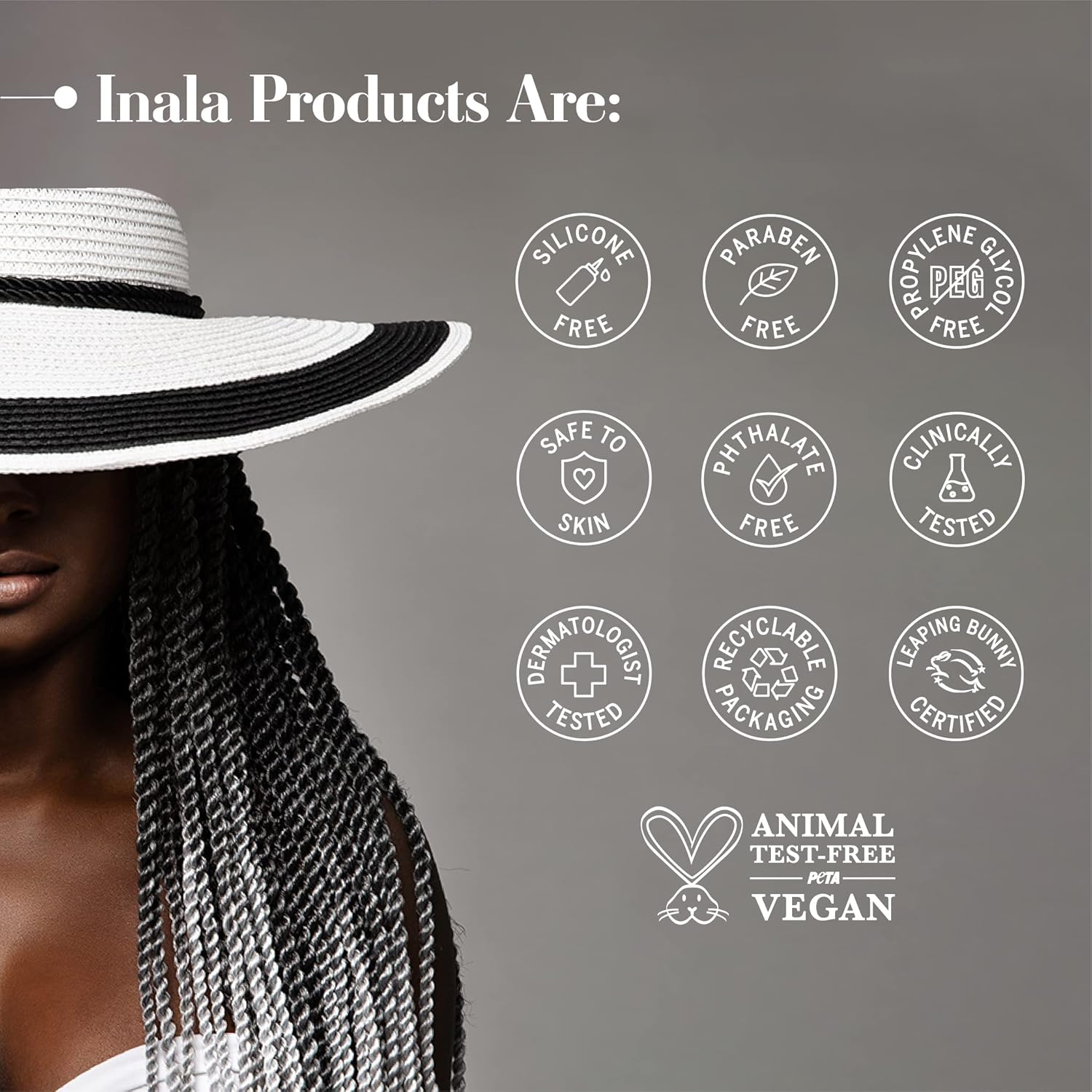 INALA Triple Threat Tonic – Tónico de tratamiento diario 3 en 1 con complejo de agua de arroz, fortalece y fortalece las hebras, sin aceite y