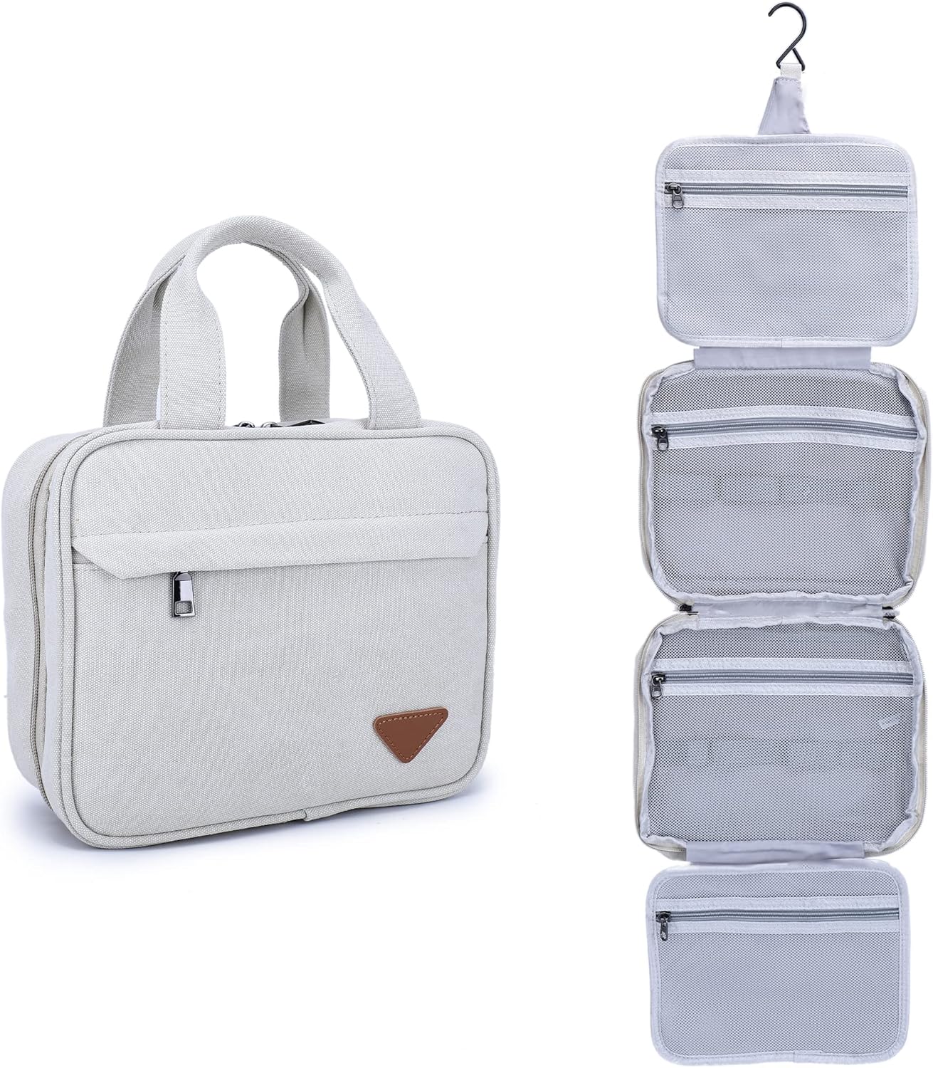 Pearl Angeli Neceser de viaje colgante para mujeres y hombres, resistente al agua, organizador de maquillaje, bolsa organizadora de maquillaje de