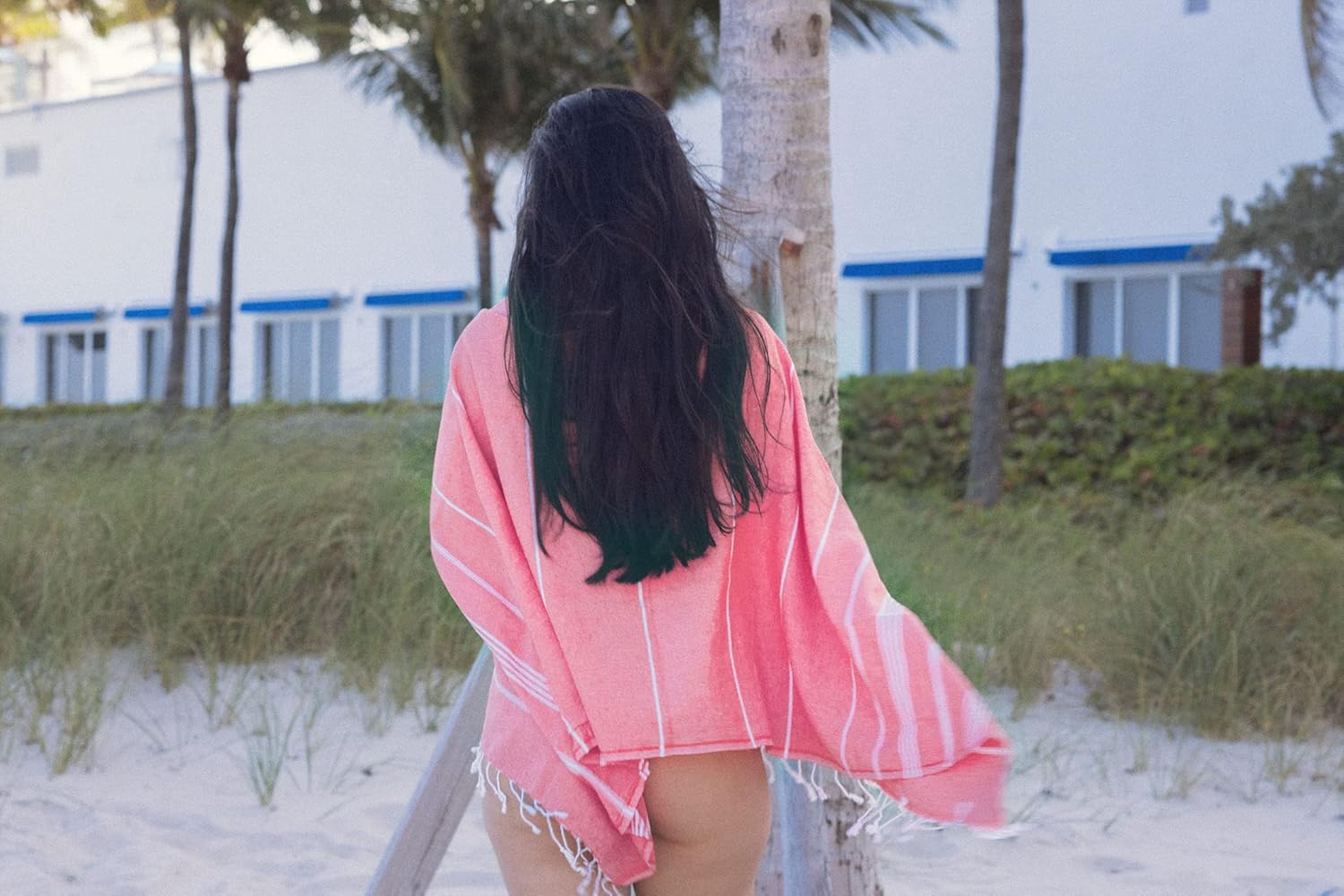 Park & Oz Turkish Peshtemal – Toallas de playa, 100% algodón, de gran tamaño, 39 x 71 pulgadas, ligeras, de secado rápido, ideales para viajes,