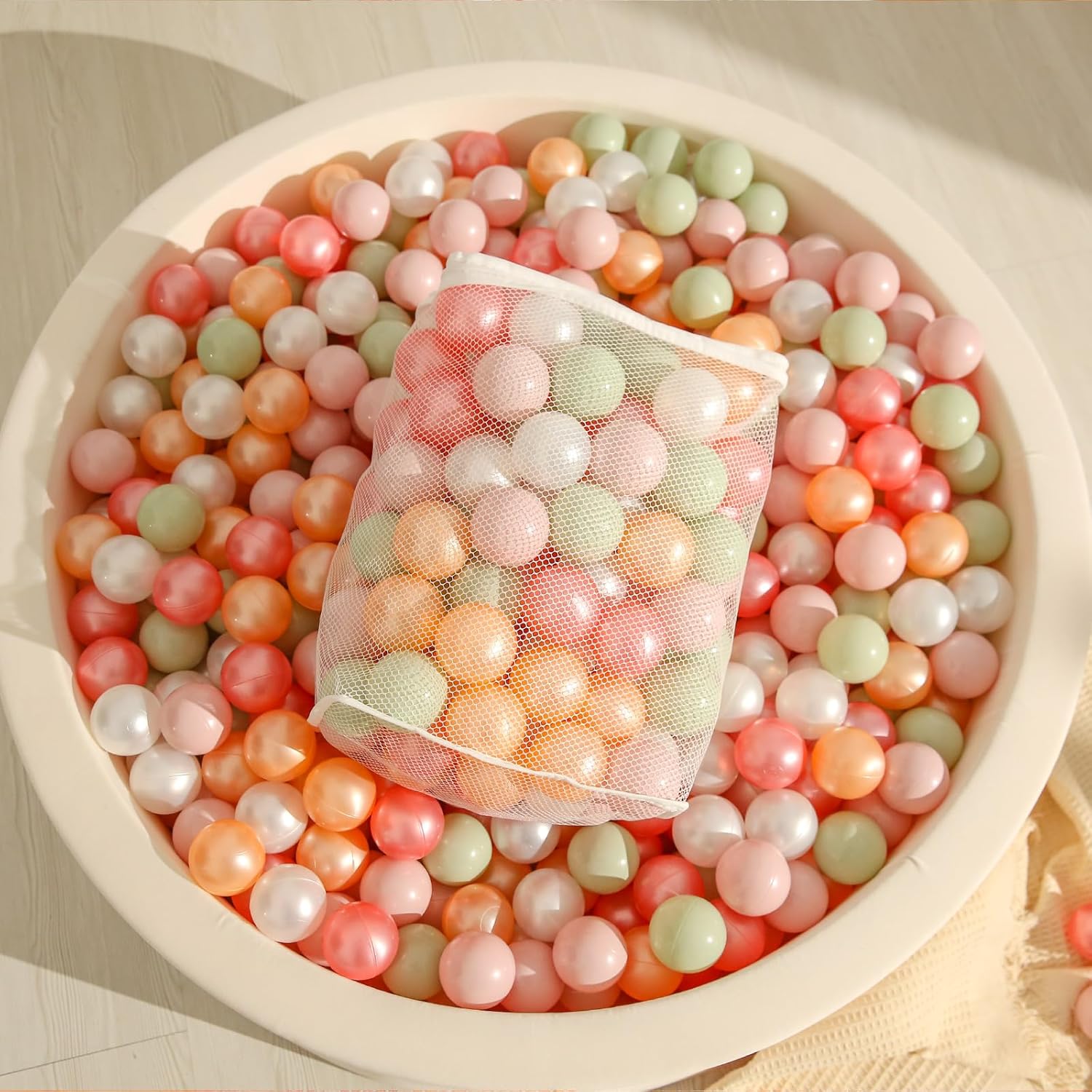TRENDPLAY Bolas de plástico para hoyo de pelotas, 100 unidades, bolas de juguete para niños, bolas de juguete para fiestas de cumpleaños, juegos,