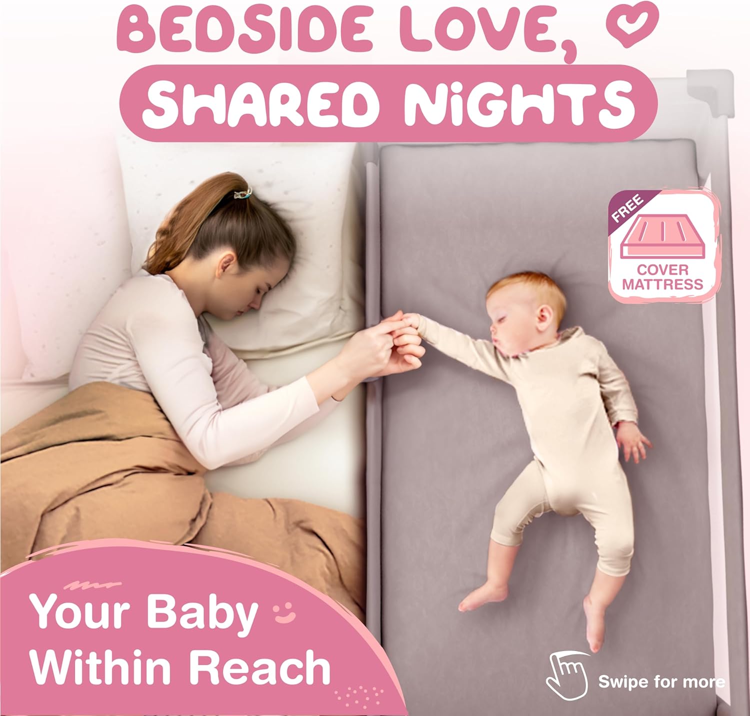 Cuna de bebé 7 en 1 versátil paquete y juego con moisés  Cunas para Bebes  Cunas para Bebes  Cuna para dormir de noche, perfecto para viajes, al