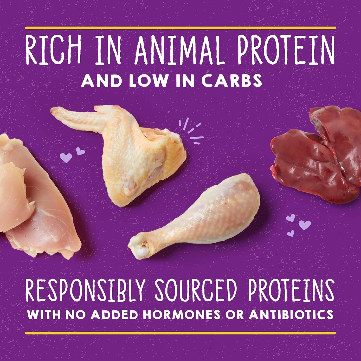 Stella & Chewy’s Carnivore Cravings Purrfect Latas de paté  Alimento húmedo para gatos sin granos, rico en proteínas, receta de hígado de pollo y