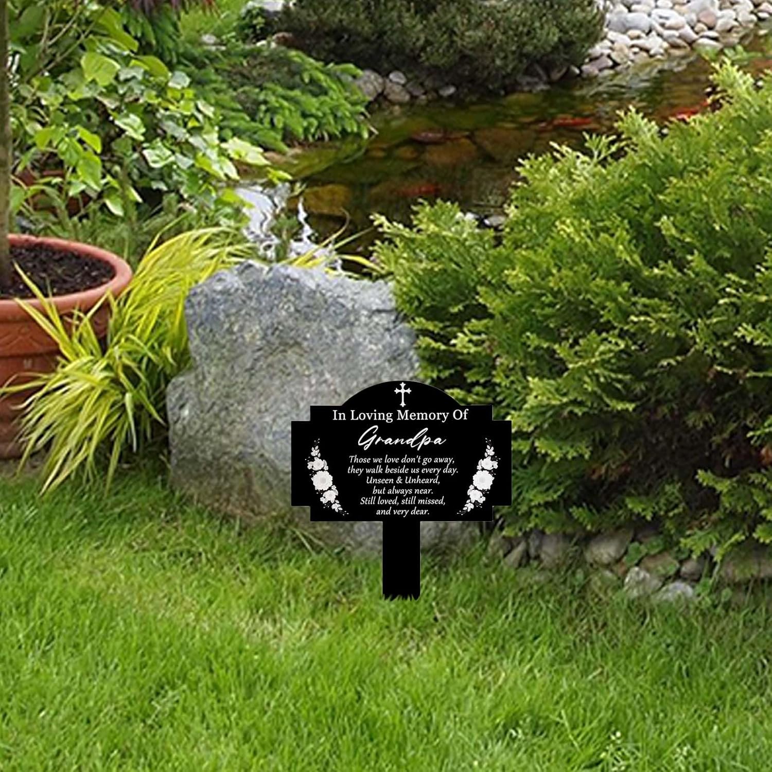 Marcadores de tumba, estacas conmemorativas, decoraciones de tumbas para cementerio, impermeable, placa de cementerio, estaca de condolencia, estaca
