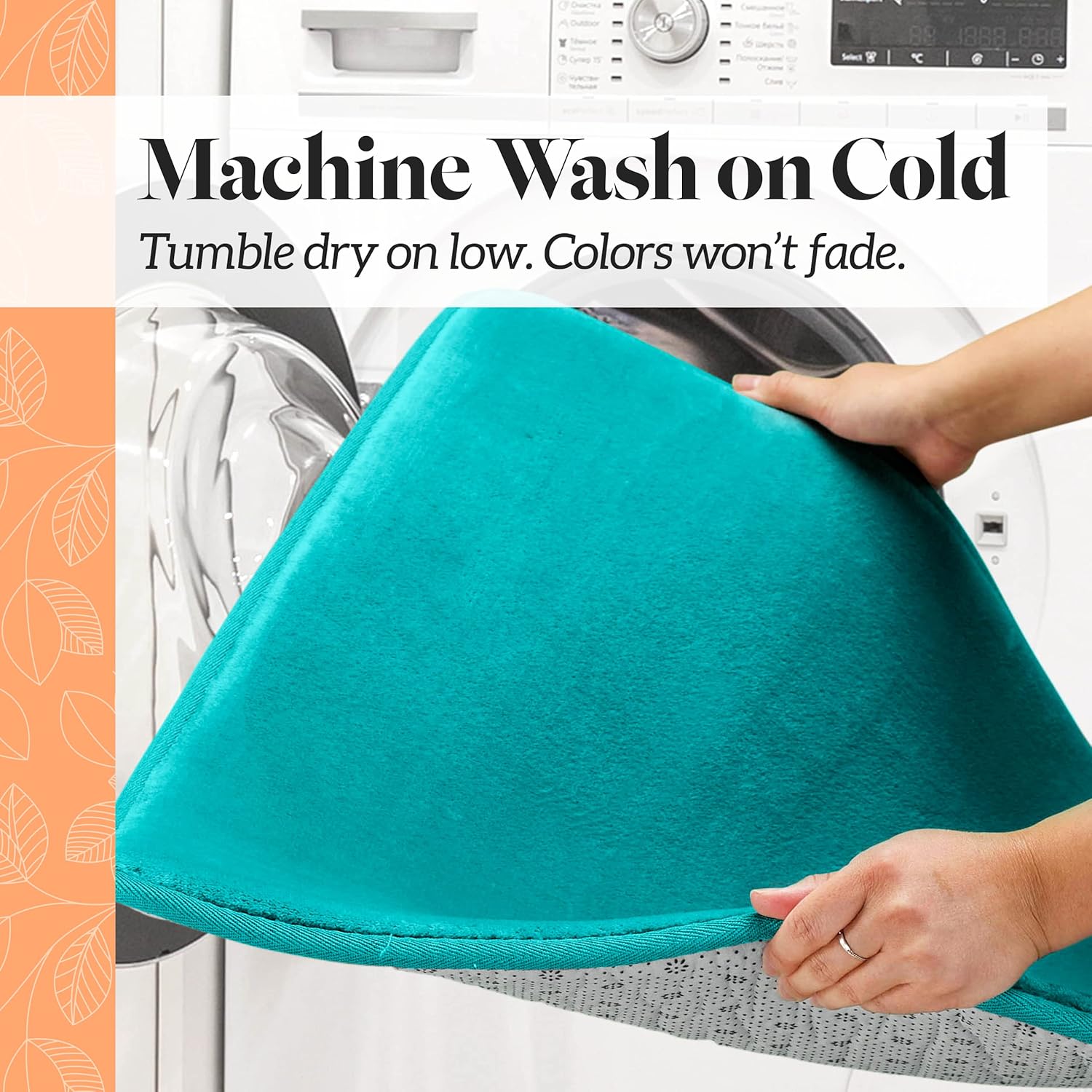 Genteele – Tapetes de baño antideslizantes, color verde azulado, 20 x 32 pulgadas y de secado rápido, alfombras de espuma viscoelástica
