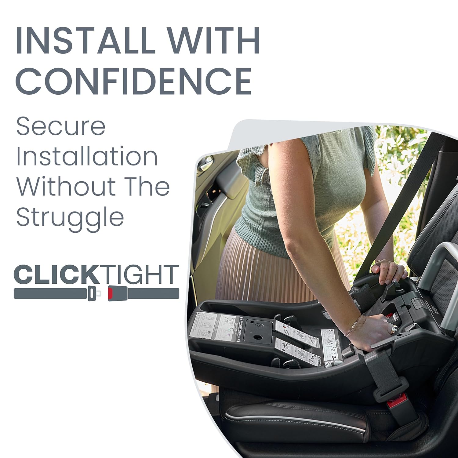 Britax Willow Grove SC – Sistema de viaje para bebé, asiento de automóvil infantil y cochecito combinado con base alpina, tecnología ClickTight,