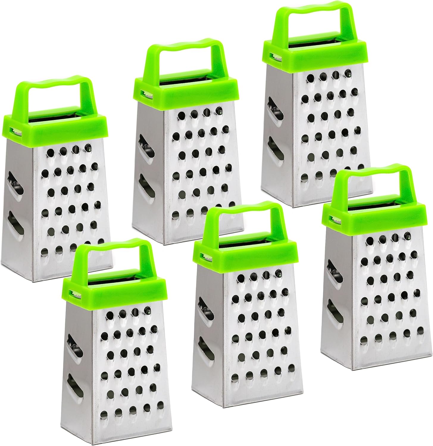 Mini rallador de 6 piezas  Rallador pequeño para queso, ajo y nuez moscada  Mini ralladores de acero inoxidable para cocina  Rallador pequeño con
