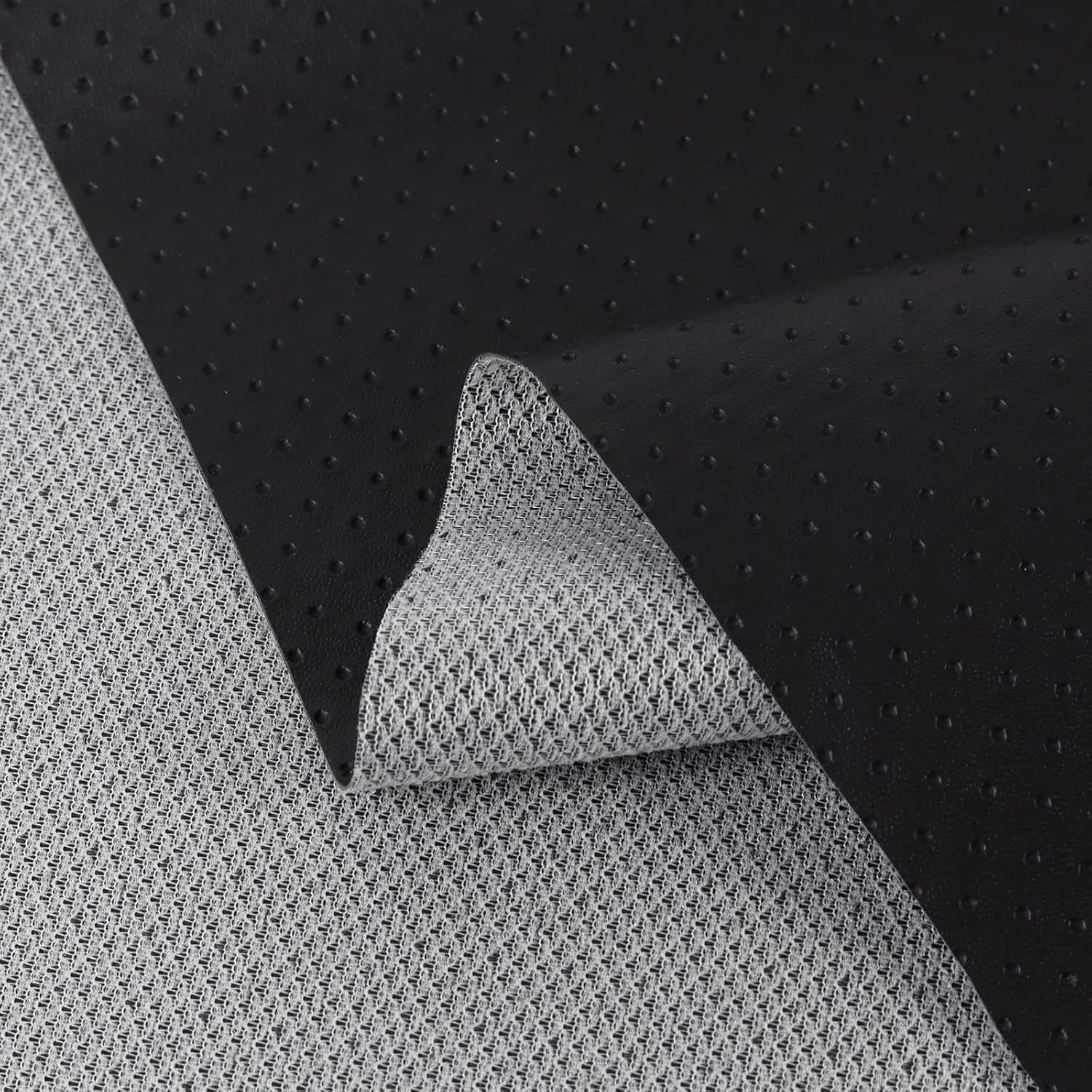 Sábanas de cuero sintético negro de vinilo marino, tela de cuero sintético de 28 x 54 pulgadas, múltiples texturas para barco, asiento de automóvil,