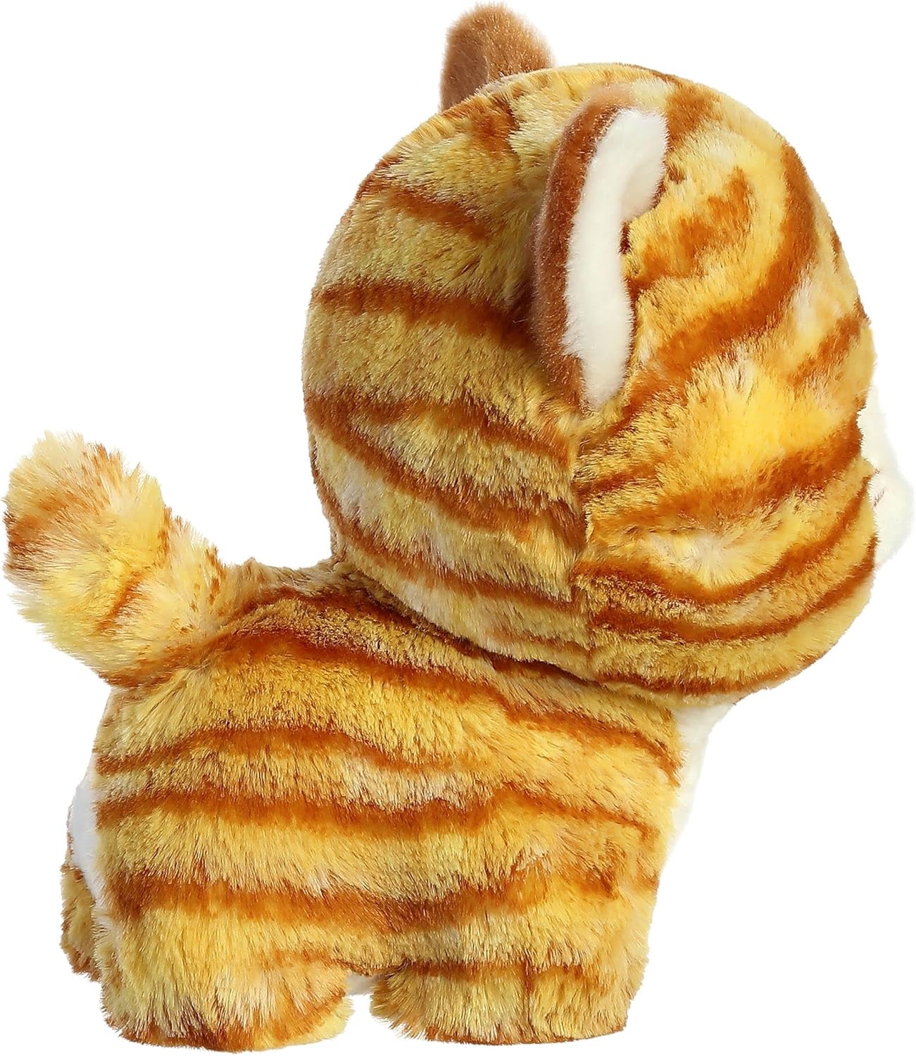 Aurora Playful Teddy Pets – Peluche de gato atigrado naranja, diseño único, juego sin fin, color naranja, 7 pulgadas