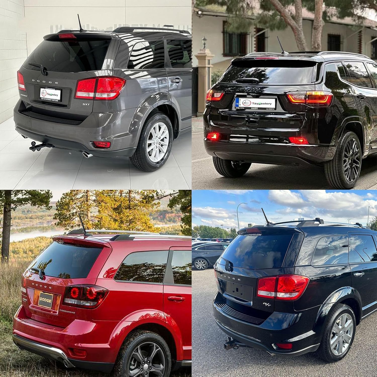 Antena compatible con Jeep Cherokee 2011-2023, accesorios Grand Cherokee, Renegade, Compass, Liberty, Chrysler 200, Dodge Durango, Avenger, Dart,