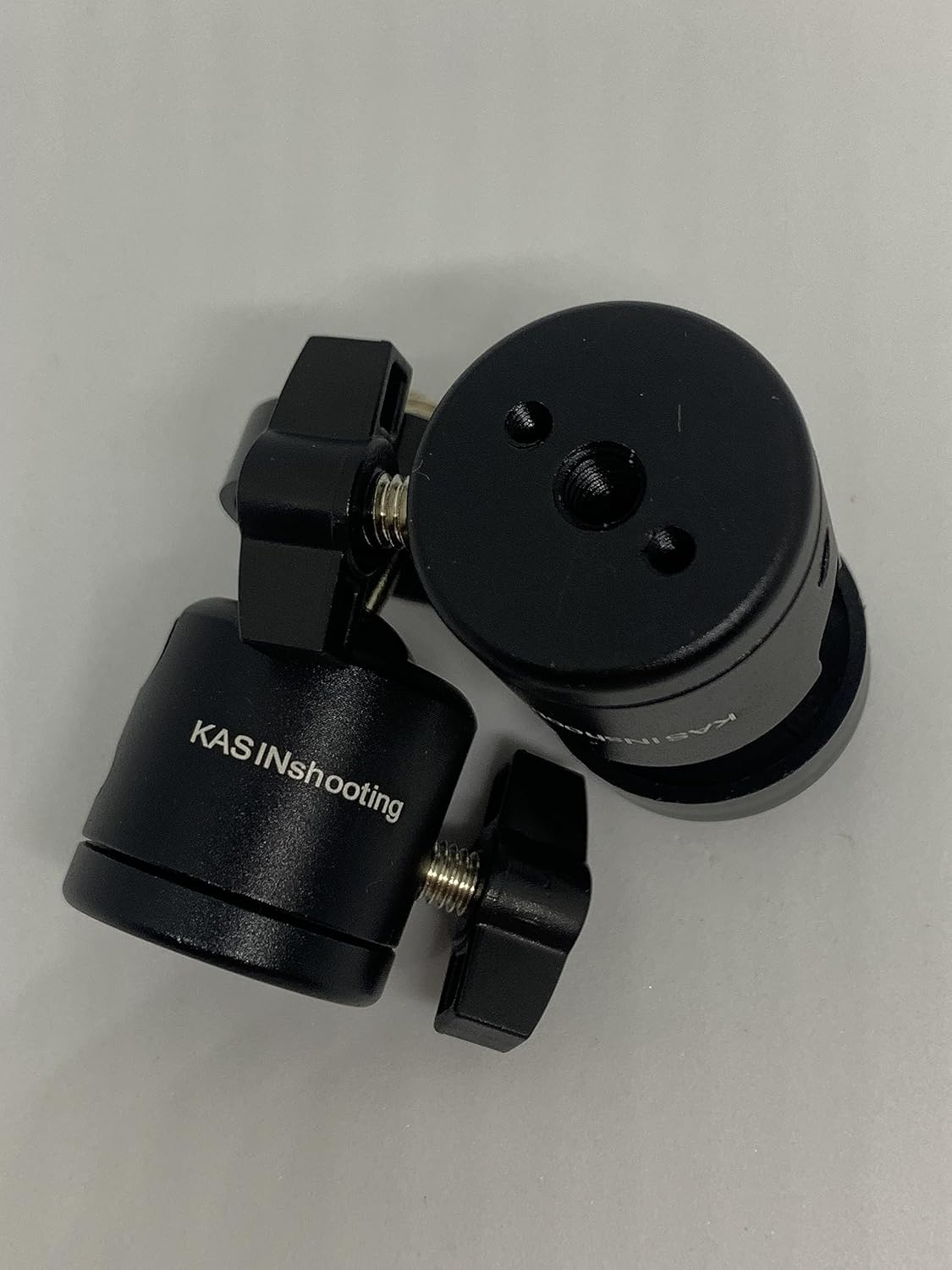 KASINshooting Paquete de 2 adaptadores de trípode monopié Hot Shoe 14 “Mini cabeza de bola para video digital Insta360 Smartphone Go Pro Cámara